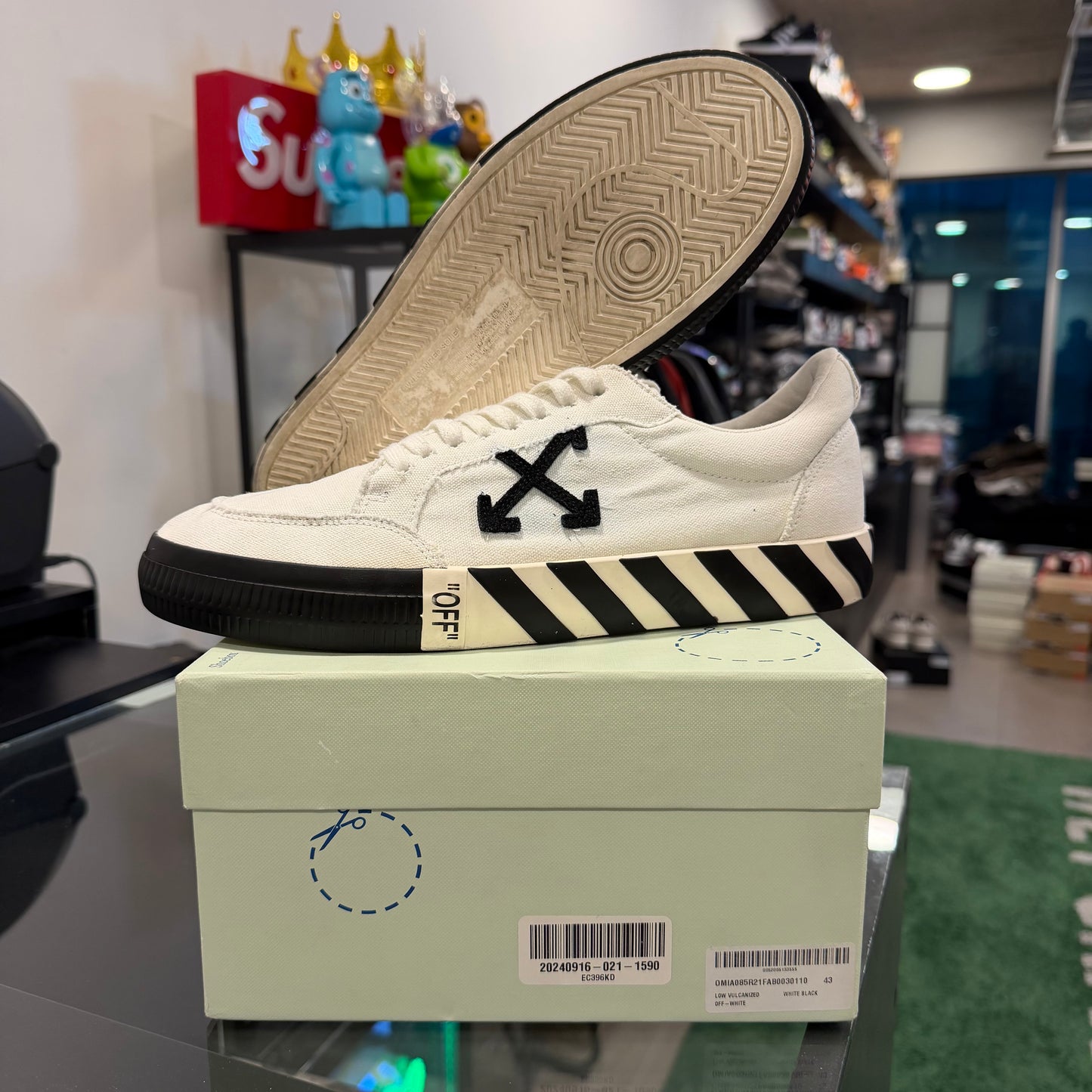 Off-White Low Vulc White Black AW20 (USADA)