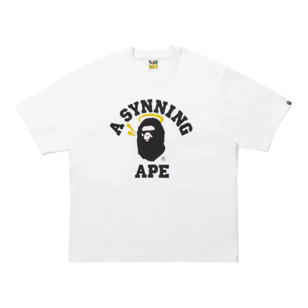 T-Shirt Bape x Spotify x Central Cee Collage Relaxed Fit White