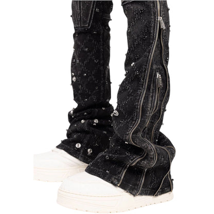 Denim GP Obsidian Black Coffin Arc Embellished