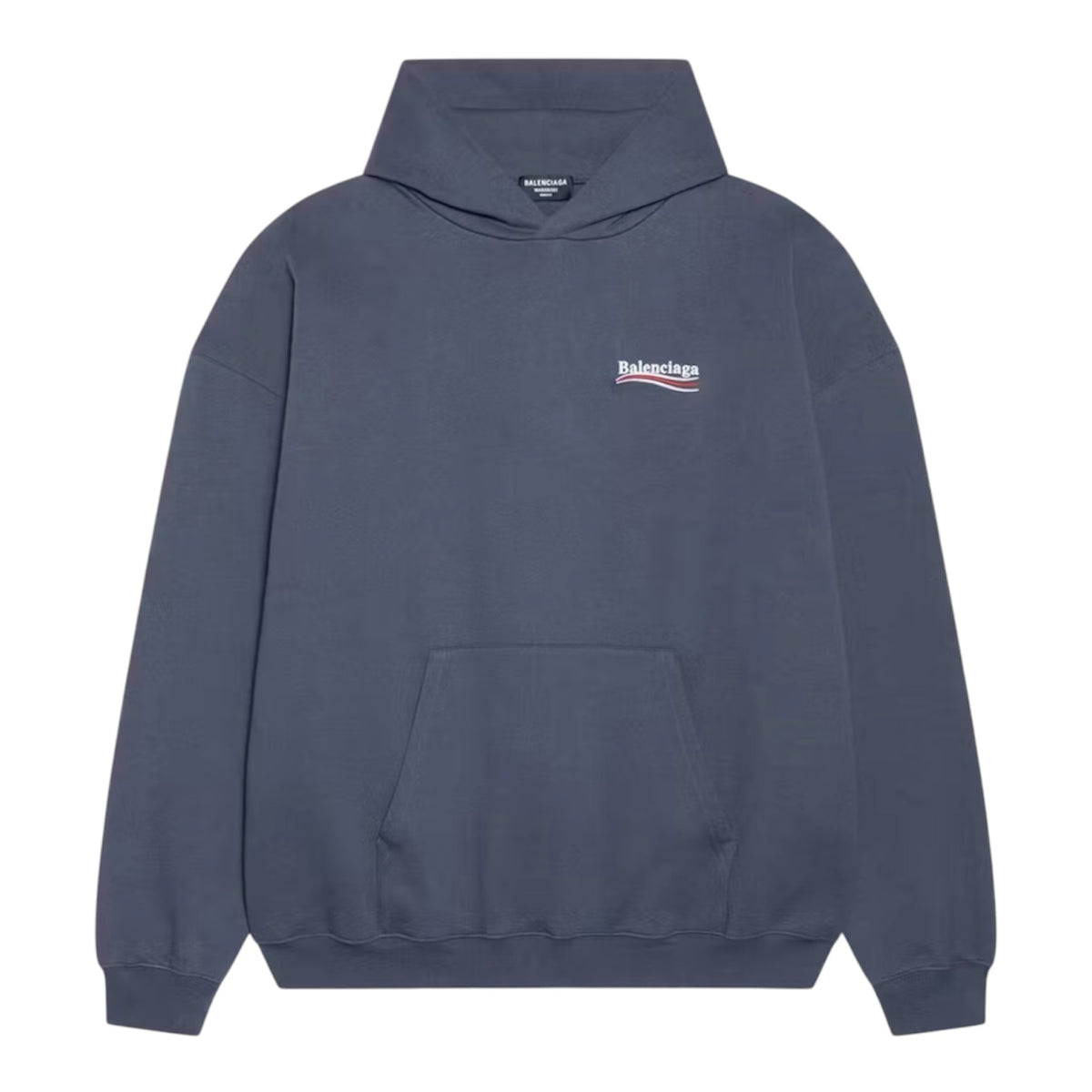 Hoodie Balenciaga Political Campaign Large Fit Dark Grey/White