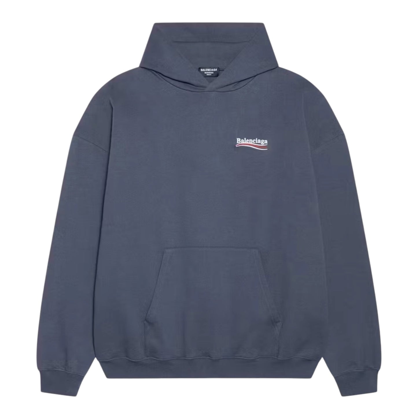 Hoodie Balenciaga Political Campaign Large Fit Dark Grey/White
