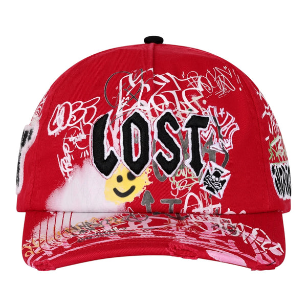Cap Lost Intricacy Red NY Canvas