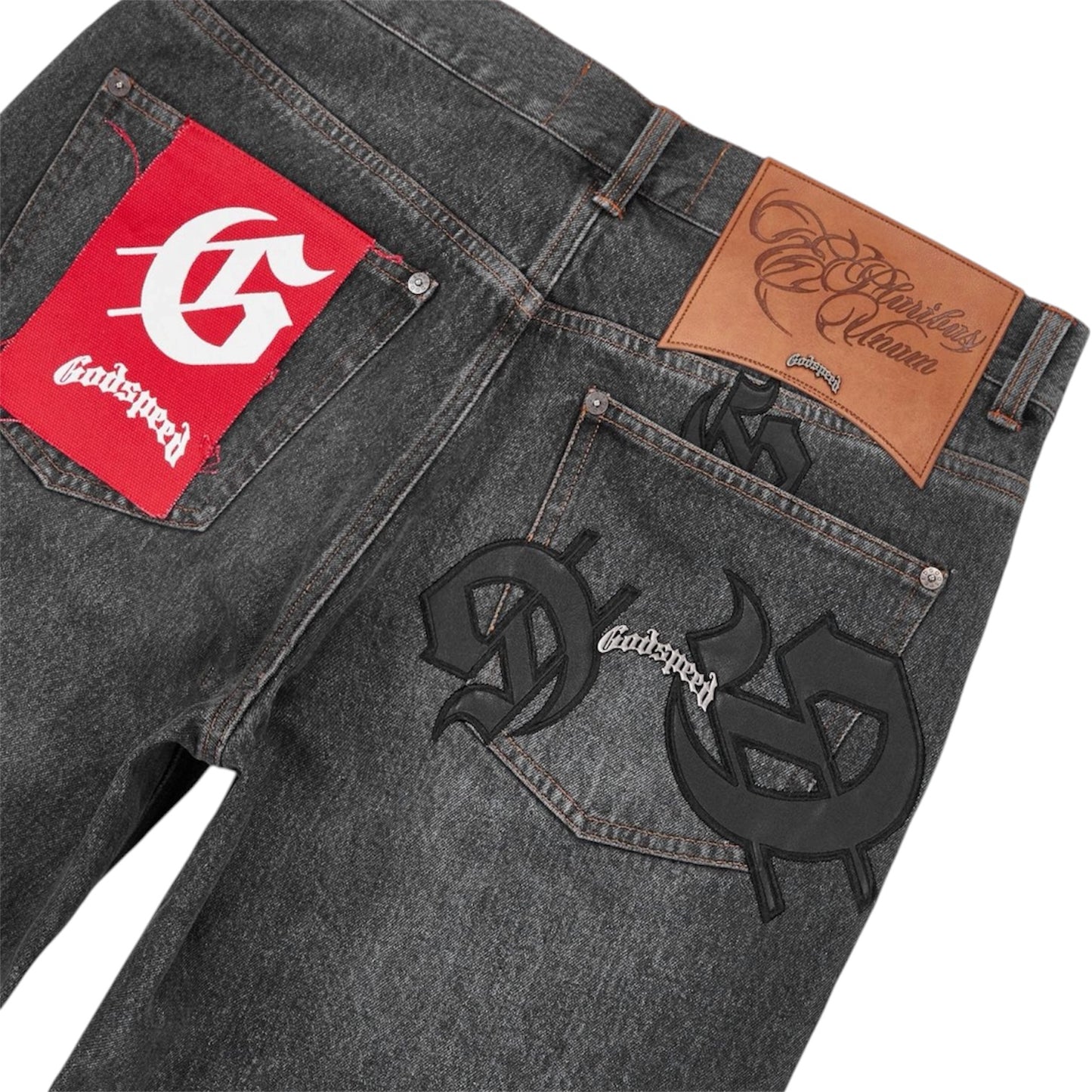 Denim Godspeed Scattered Gs Logo Black Wash