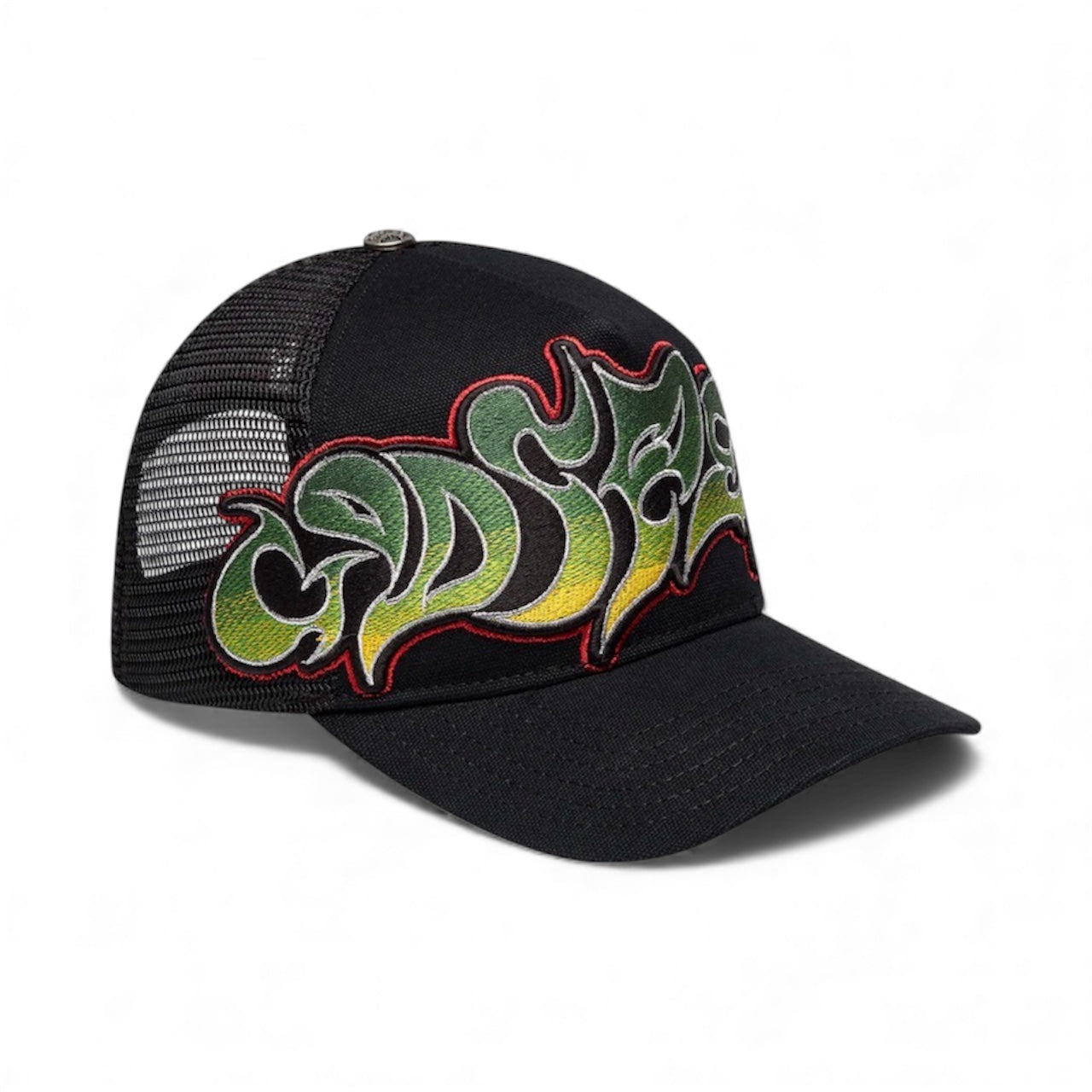 GS Neo Trucker Hat (Black/Yellow/Red)