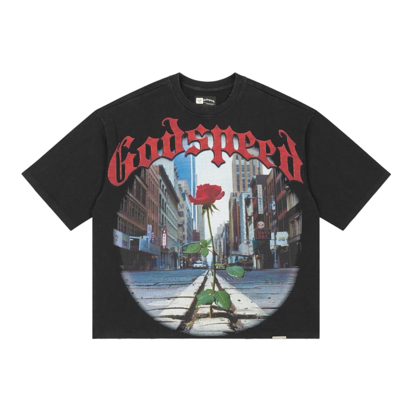 T-Shirt Godspeed Concrete Rose Black