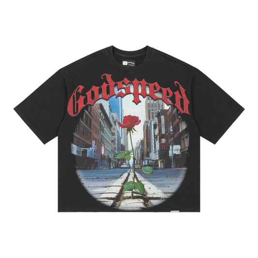 T-Shirt Godspeed Concrete Rose Black