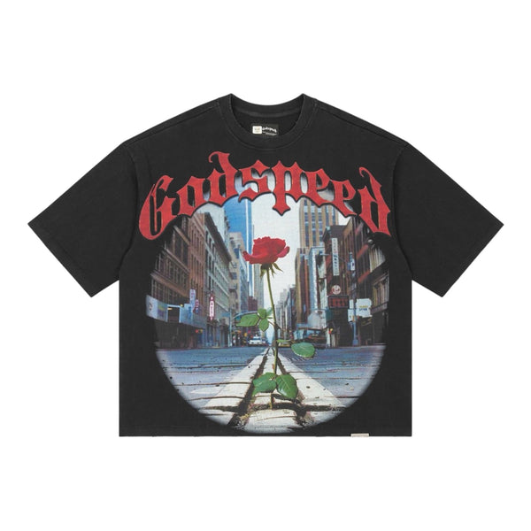 T-Shirt Godspeed Concrete Rose Black