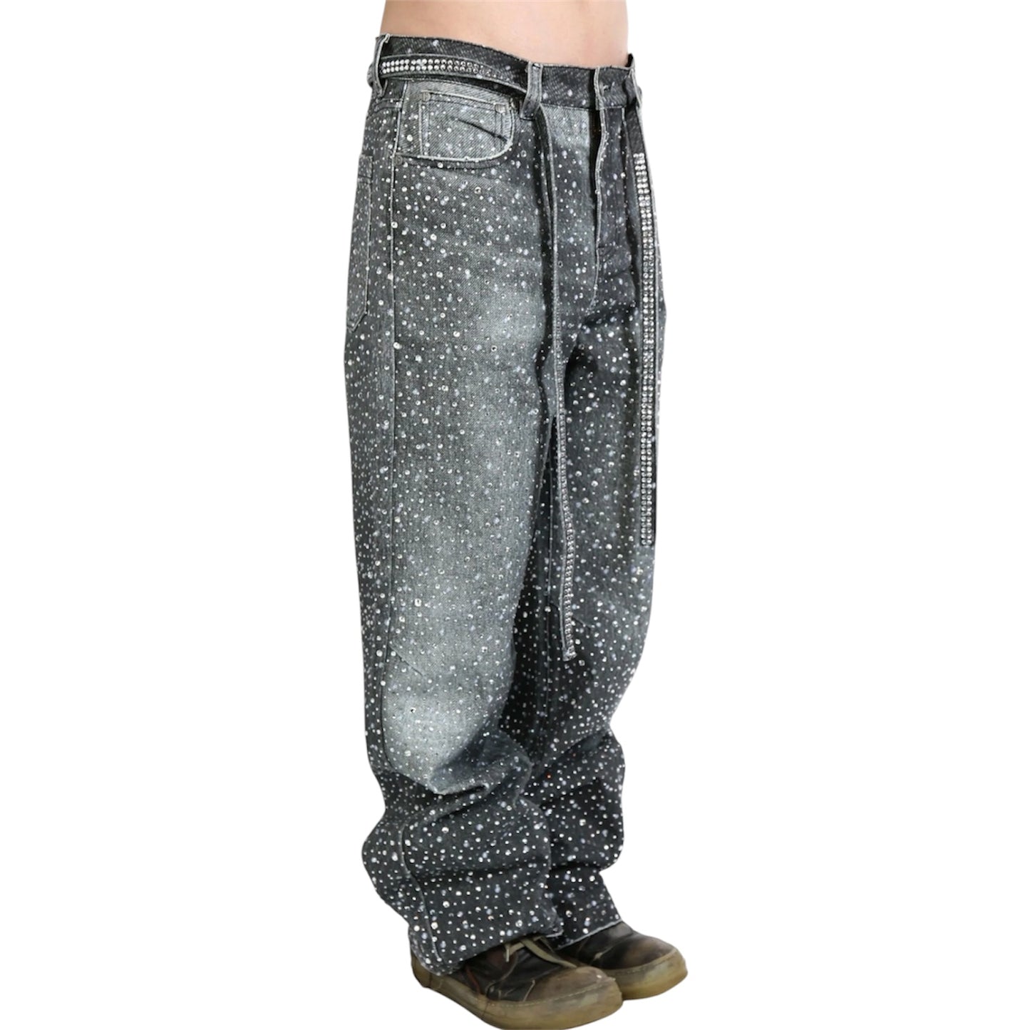 Birth Of Royal 20K Swarovski Diamond Panta Black