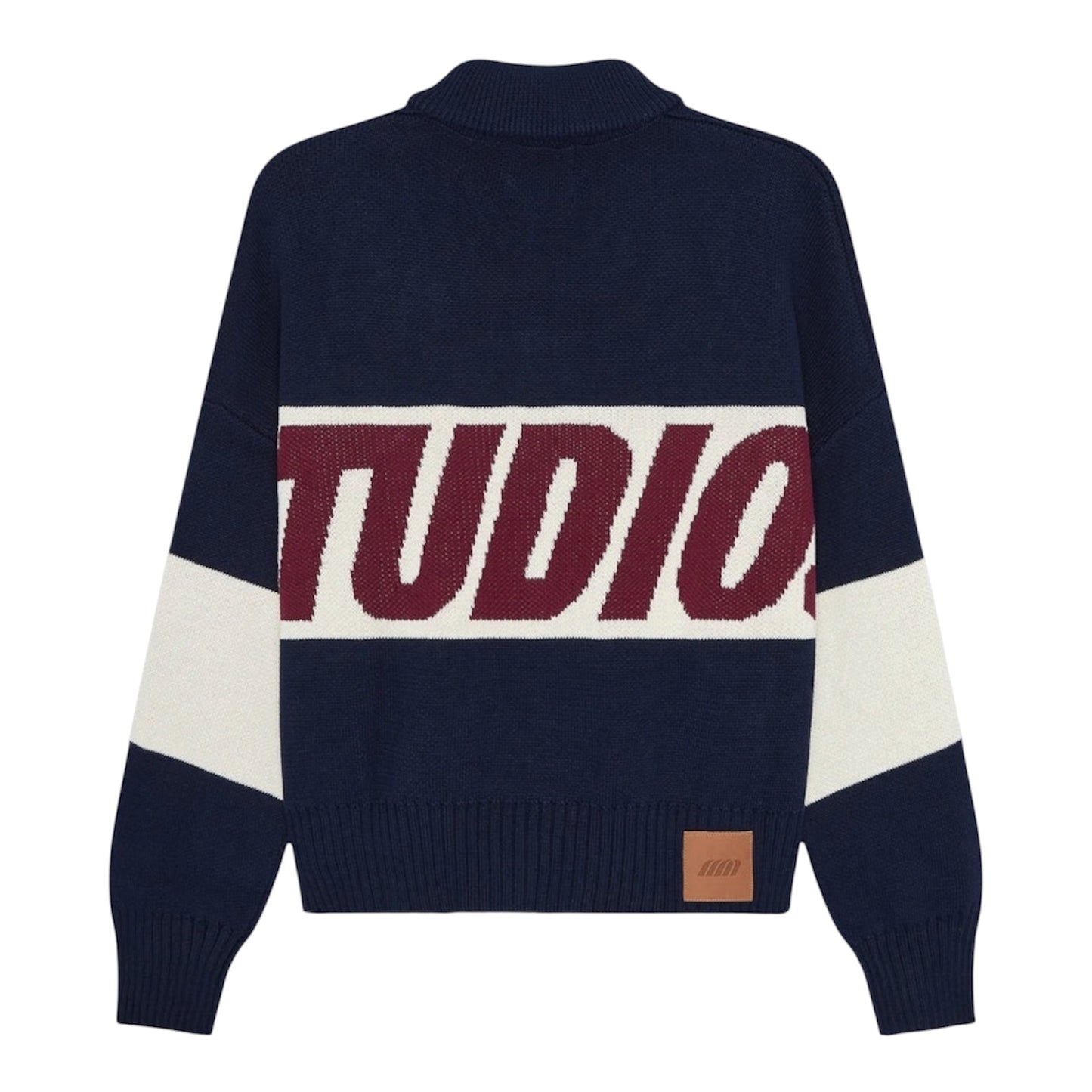 Eme Studios Thrill Navy Zipper Knit