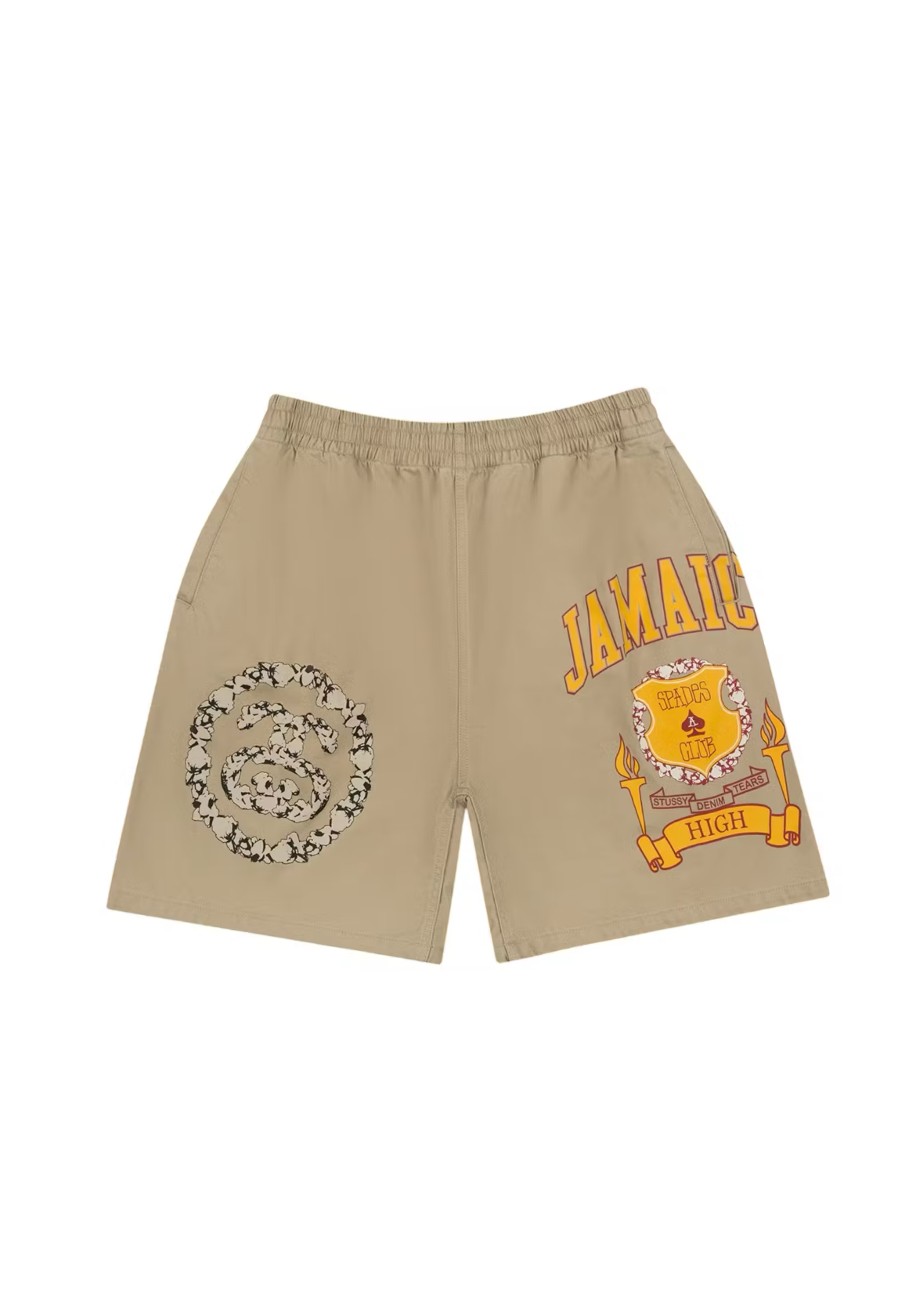 Denim Tears x Stussy Jamaica High Khaki Short