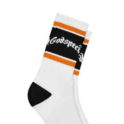 Socks Godspeed OG Logo Striped White/Orange