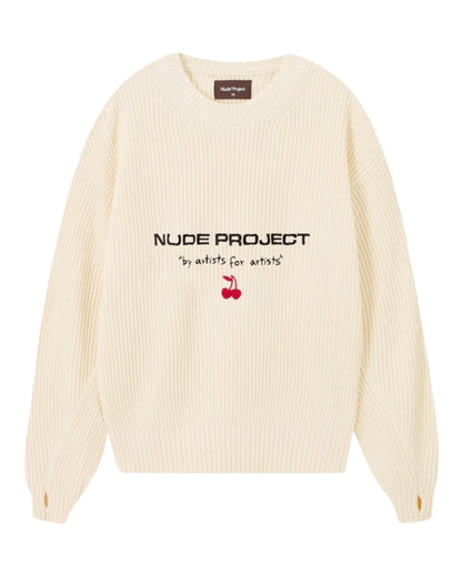 Nude Project Jersey Wavy Blanco Crema