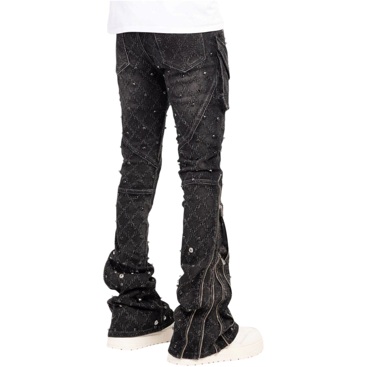 Denim GP Obsidian Black Coffin Arc Embellished