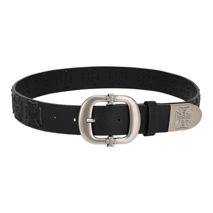 Belt Black on Black Iron Crest Patch