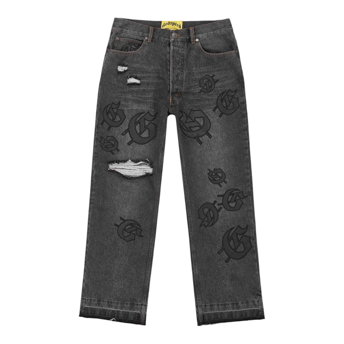 Denim Godspeed Scattered Gs Logo Black Wash