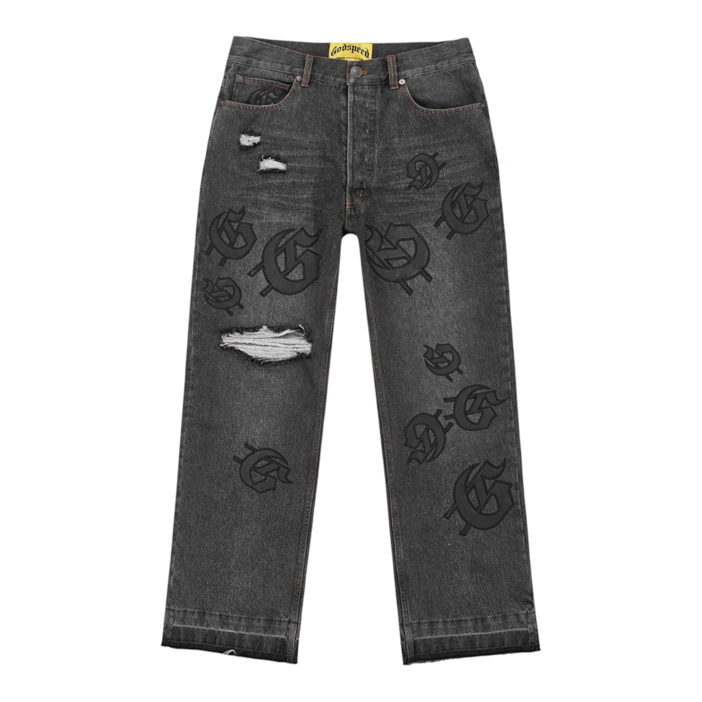 Denim Godspeed Scattered Gs Logo Black Wash