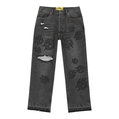 Denim Godspeed Scattered Gs Logo Black Wash