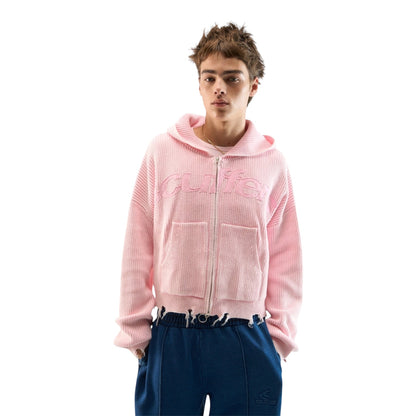 Scuffers New Light Pink Buzz Knit Zipper