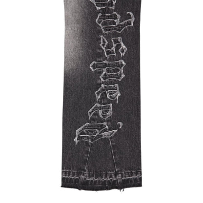Denim Flared Godspeed OG Logo Grey Wash