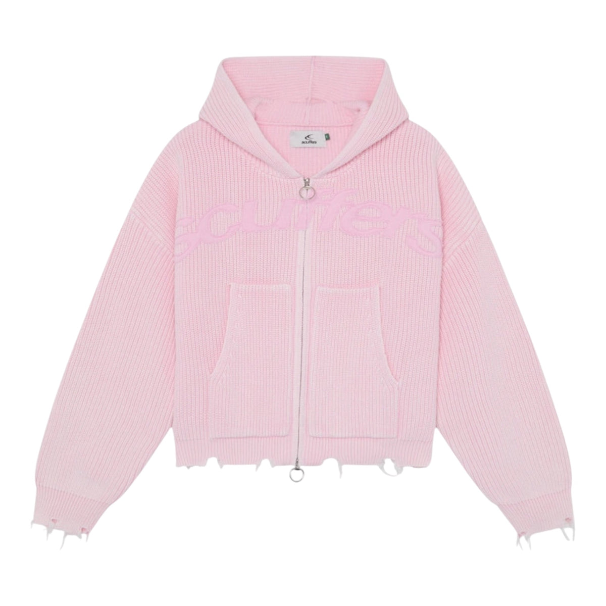 Scuffers New Light Pink Buzz Knit Zipper