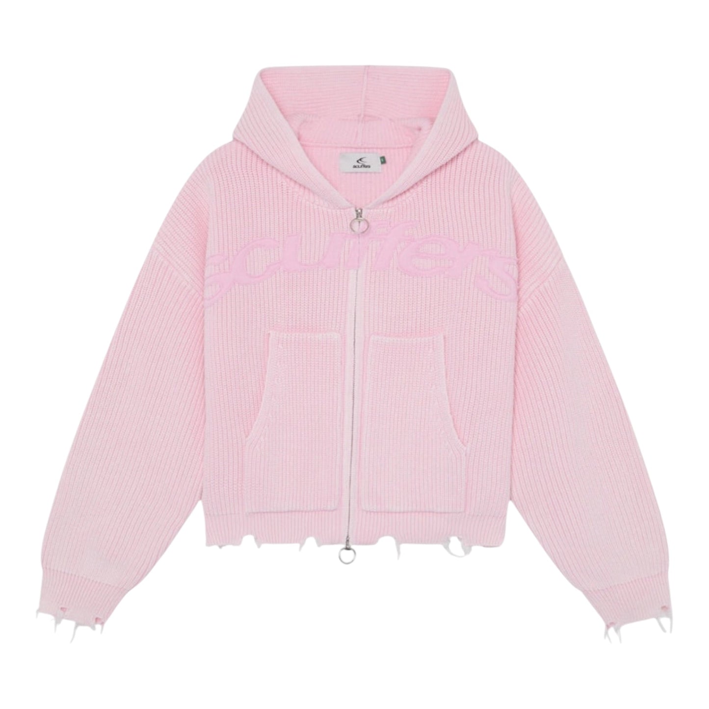 Scuffers New Light Pink Buzz Knit Zipper