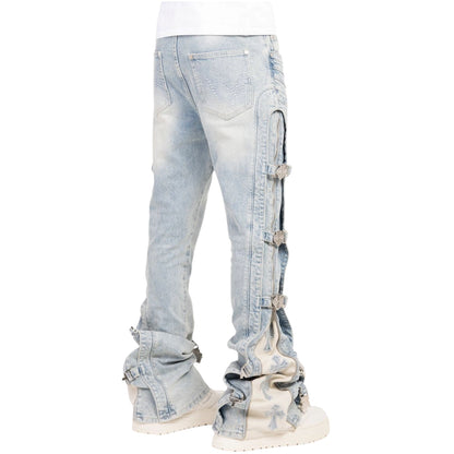Denim GP Aqua Blue Cross Buckle