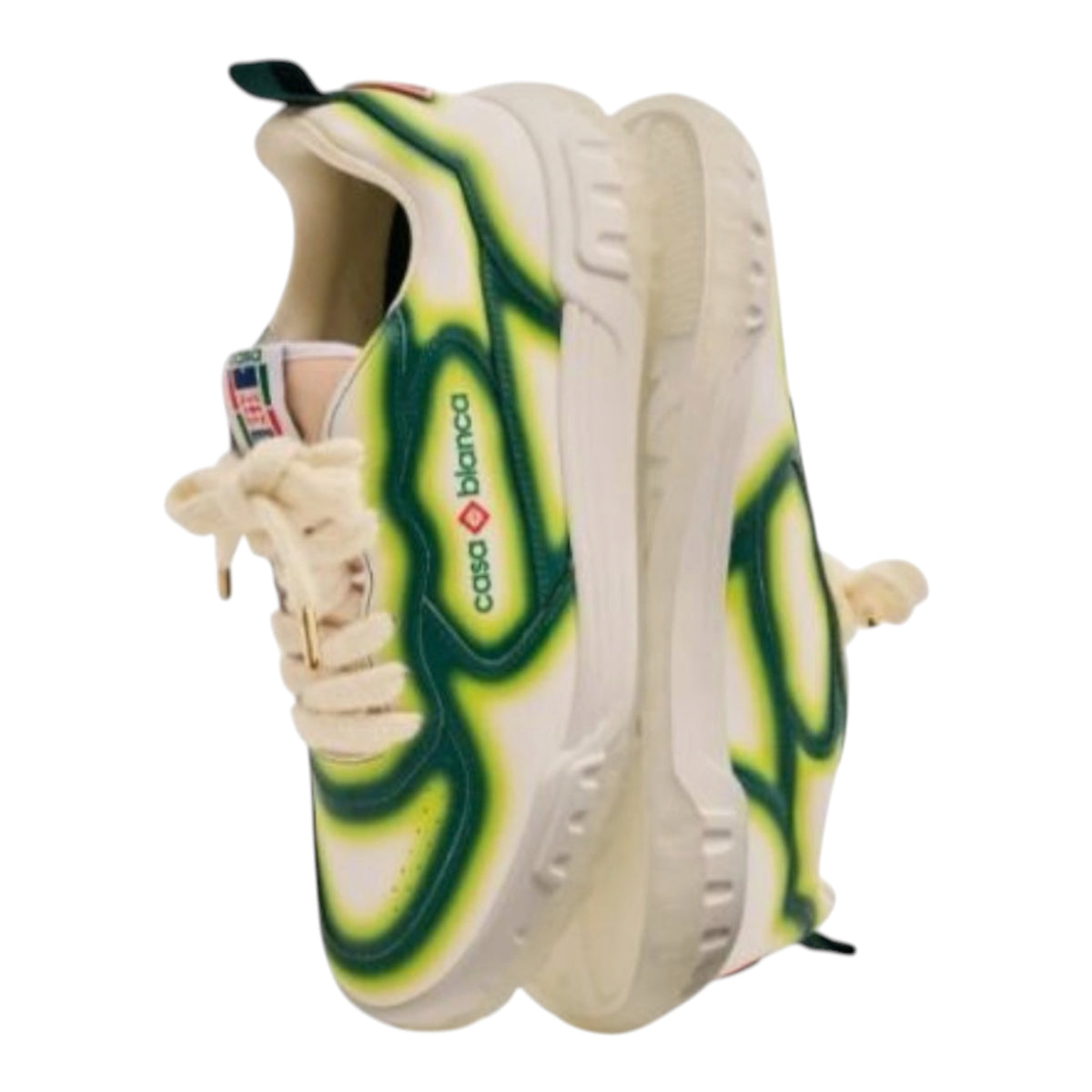 Casablanca Sneakers Leather Court Green Fade — 2