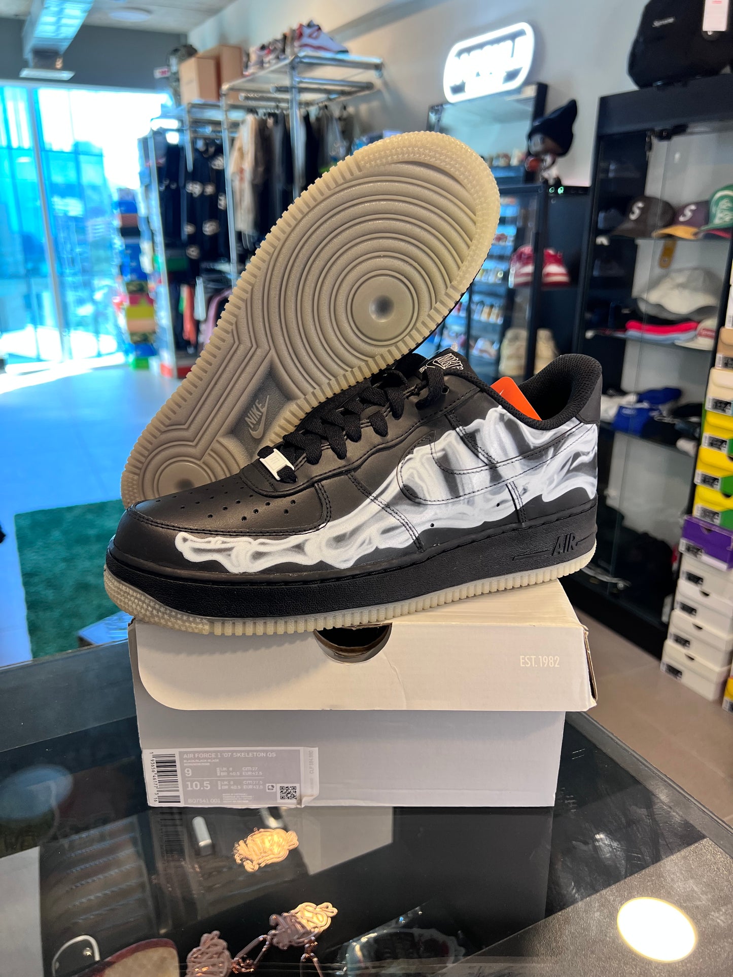 Nike Air Force 1 Low Black Skeleton Halloween (2019)