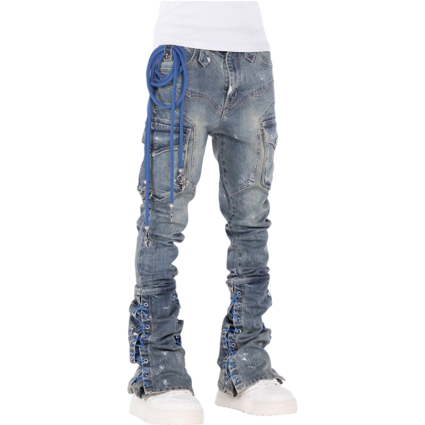 Denim Guapi Aqua Blue Waxed Rope