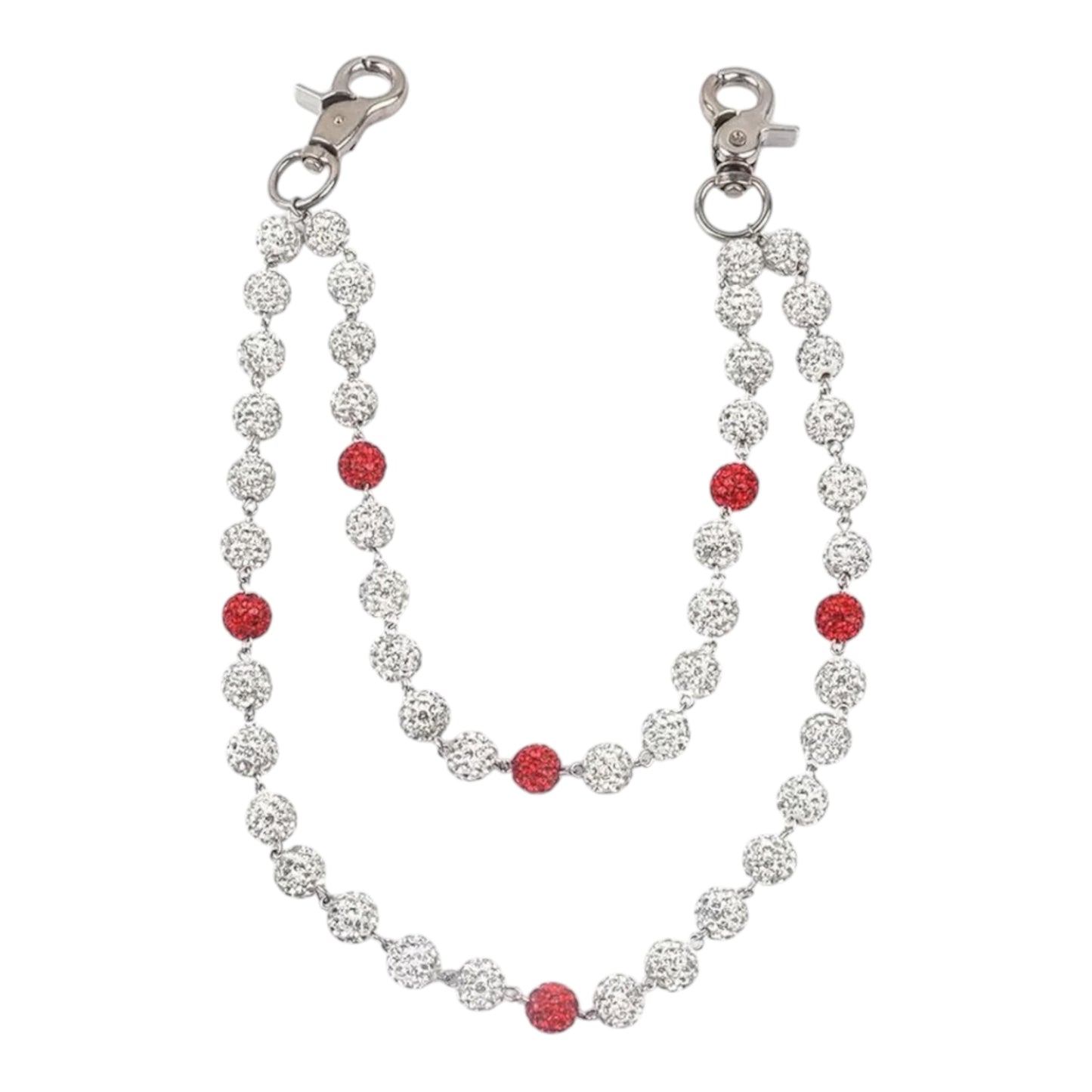 Pocket Chain Silver/Red