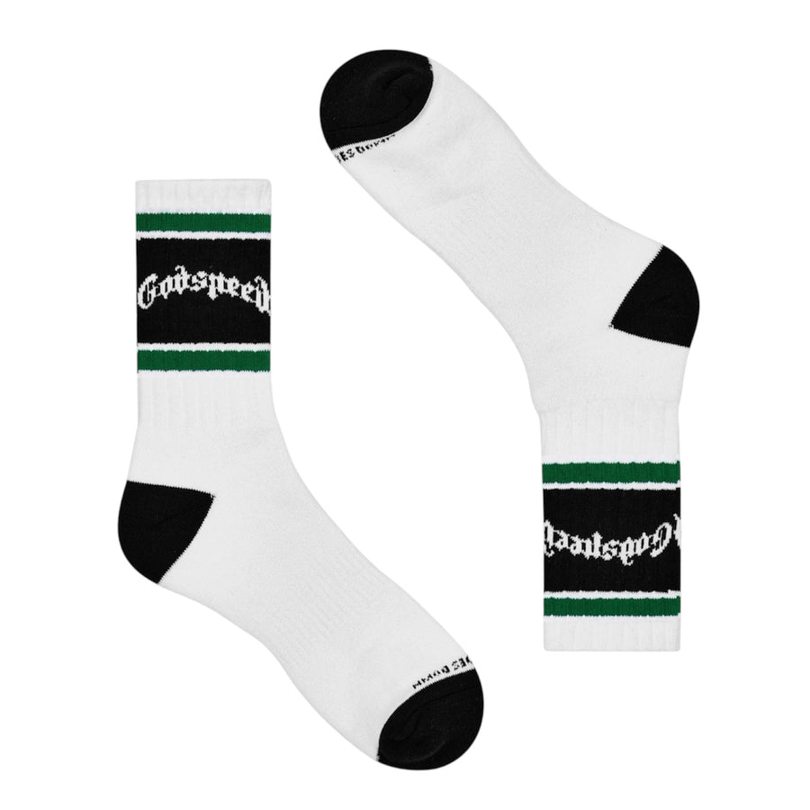 Socks Godspeed OG Logo Striped White/Green