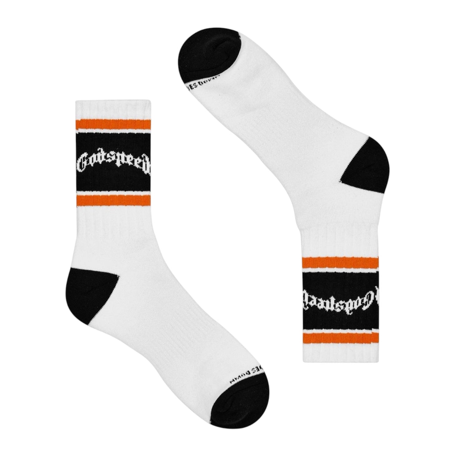 Socks Godspeed OG Logo Striped White/Orange