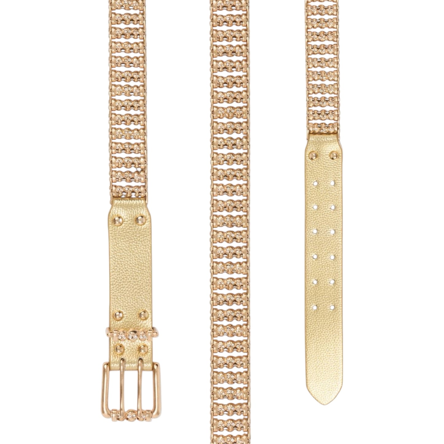 Belt Gold Skull Roller
