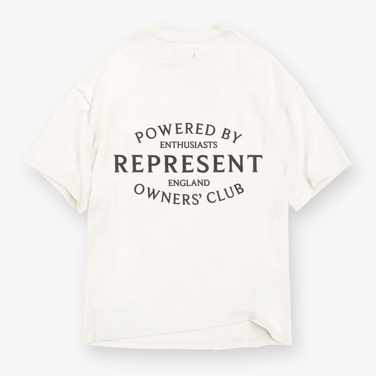 Represent Owners Club Stamp T-Shirt Flate White