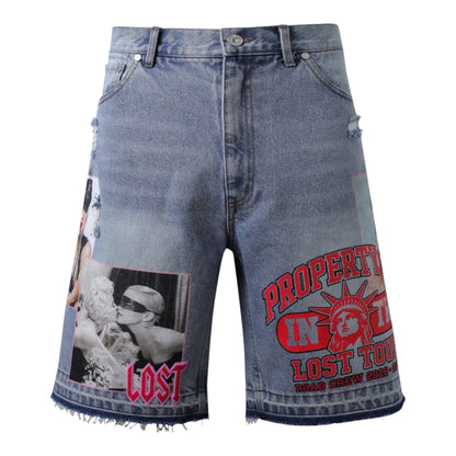 Denim Shorts Lost Intricacy Mood Board