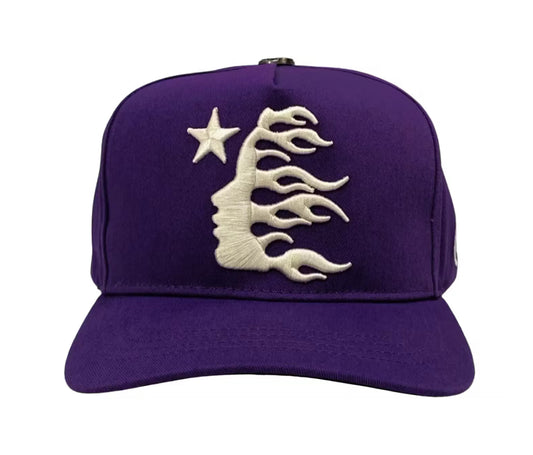 Hellstar OG Logo Snapback Hat Purple