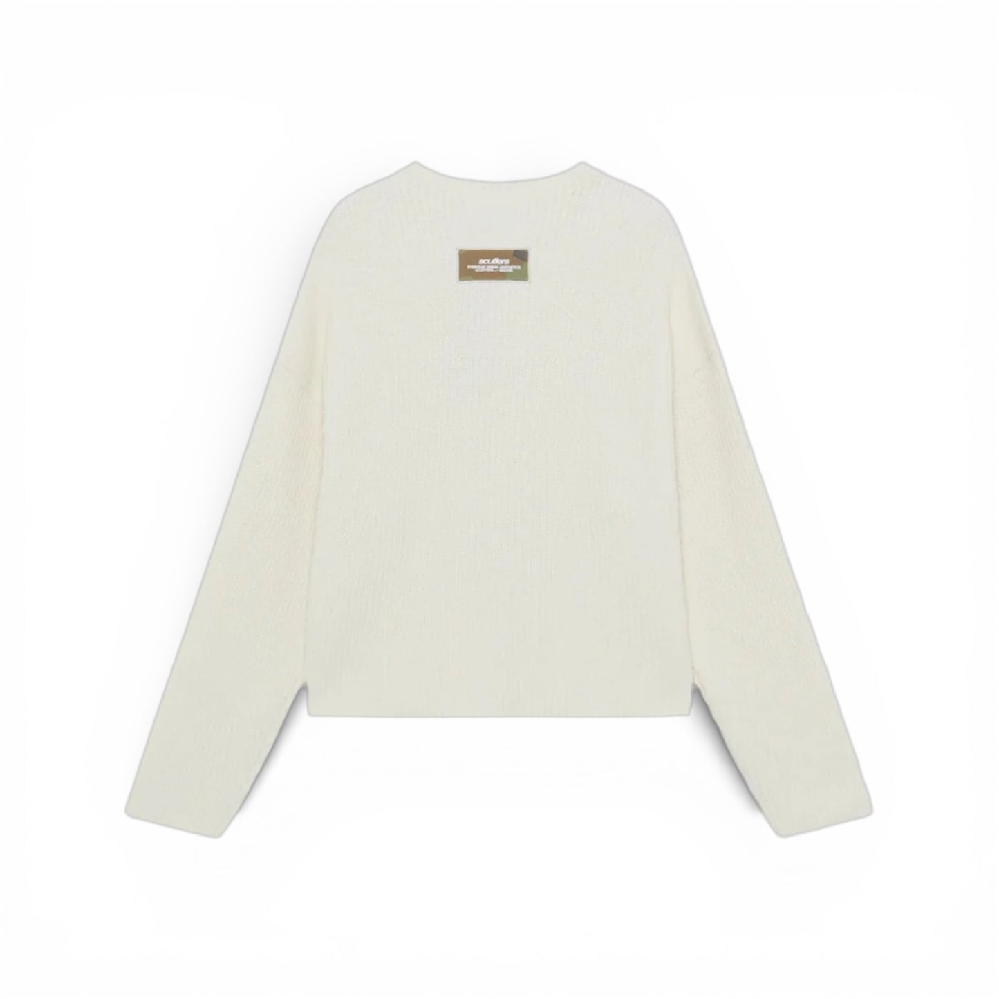 Knit Scuffers Animal Ecru