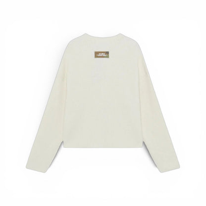 Knit Scuffers Animal Ecru