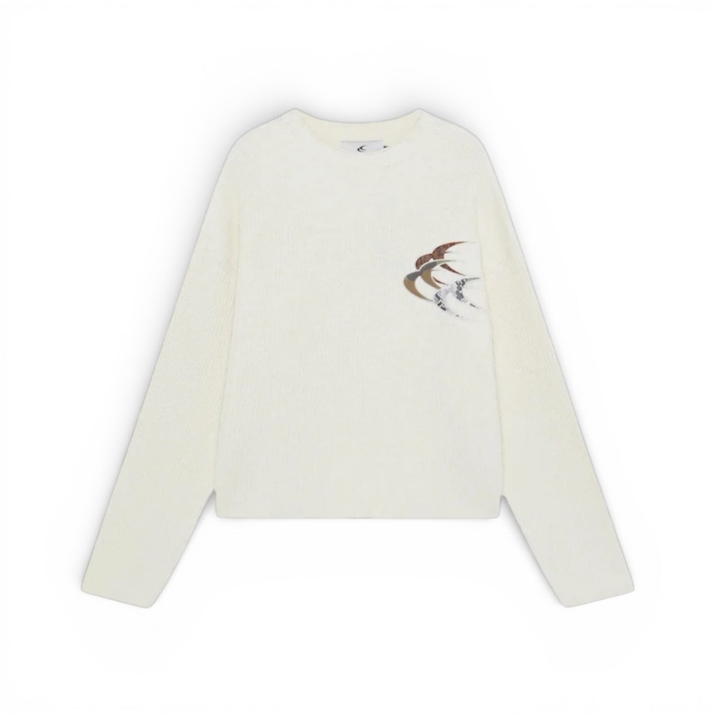 Knit Scuffers Animal Ecru