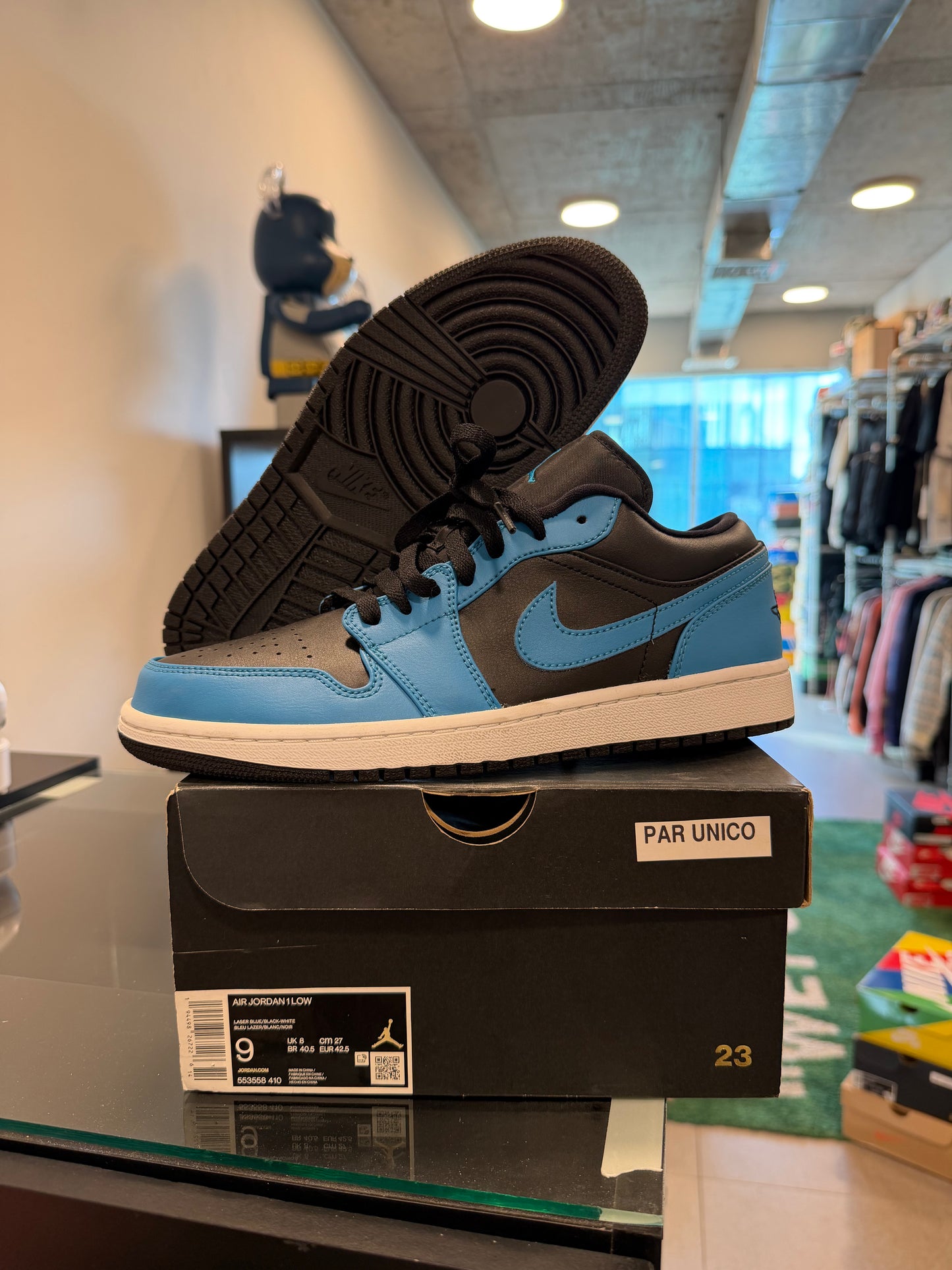 Jordan 1 Low Laser Blue Black