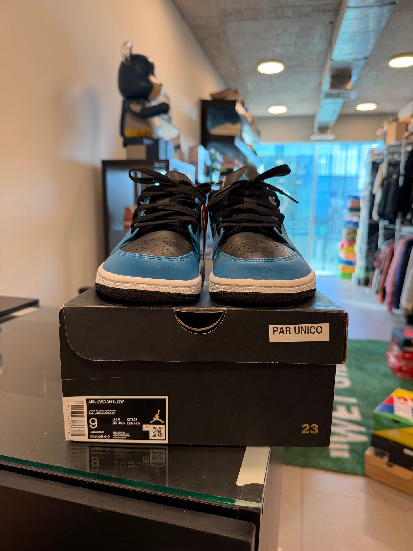 Jordan 1 Low Laser Blue Black