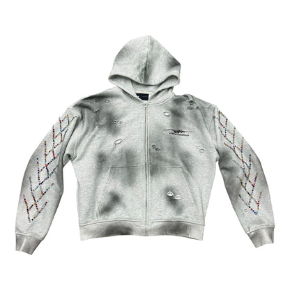 Hoodie Zip Up Vital Gray Clawstone