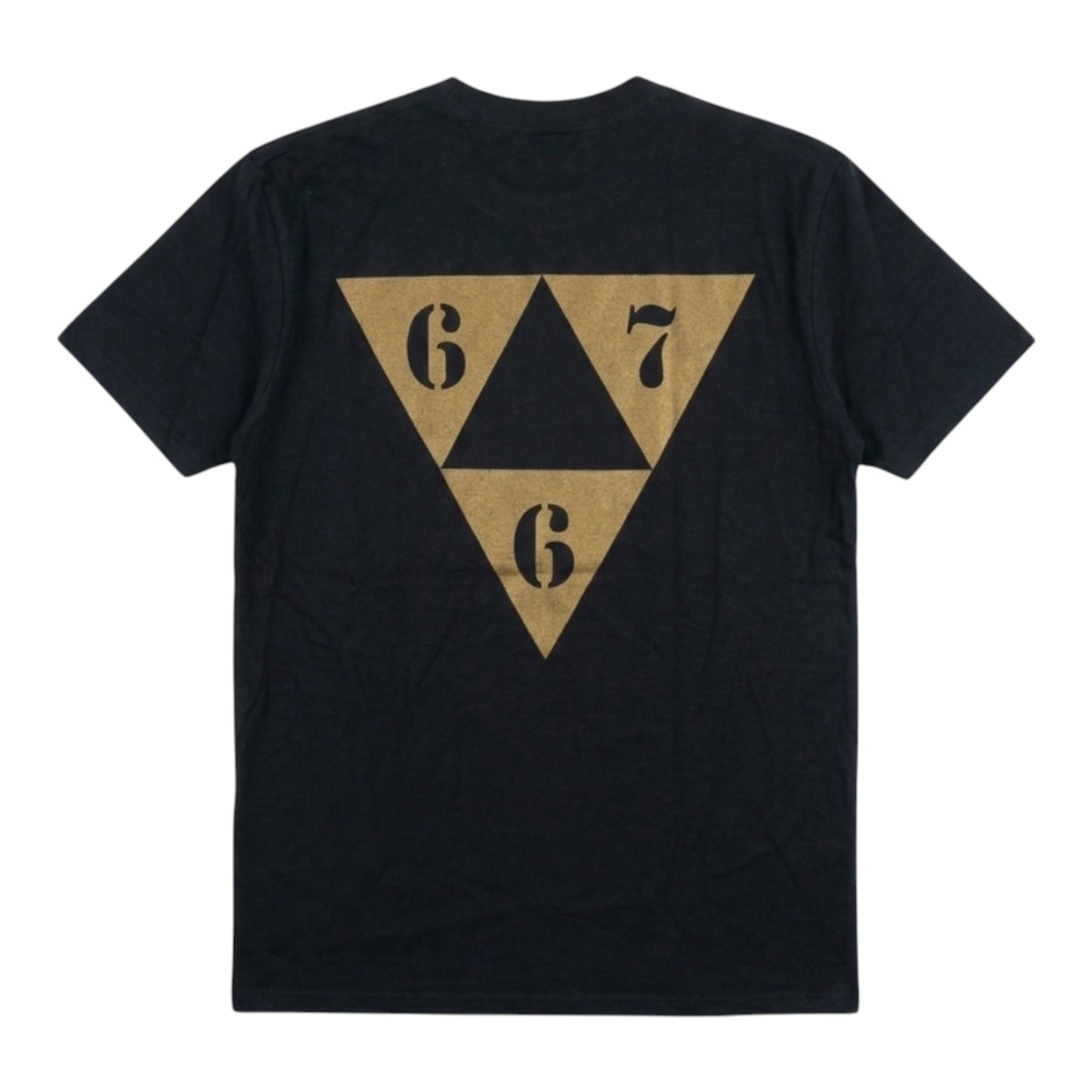 T-Shirt Corteiz Gold 667 Black — 2