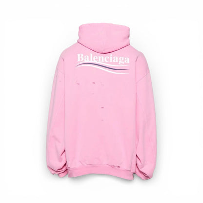 Hoodie Balenciaga Pink Political Campaign Layared