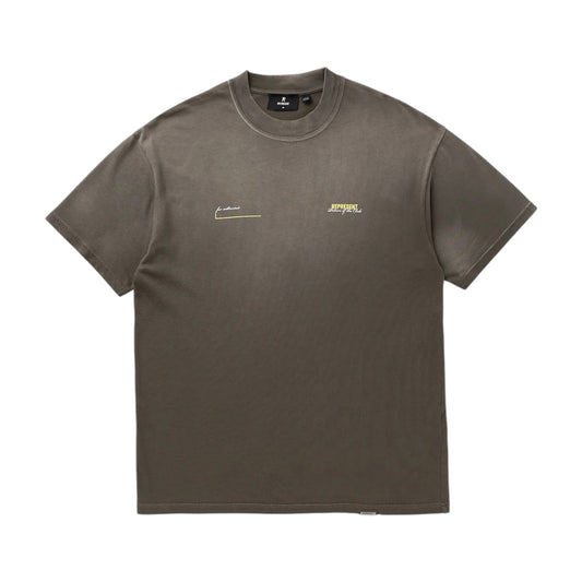 Represent Patron Of The Club Washed Olive Tee