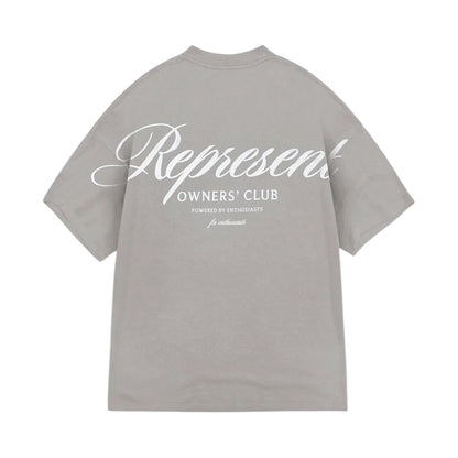 Represent Owners Club Script Slate Tee