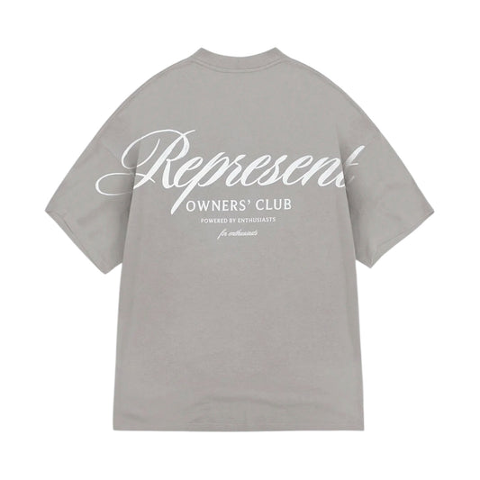 Represent Owners Club Script Slate Tee