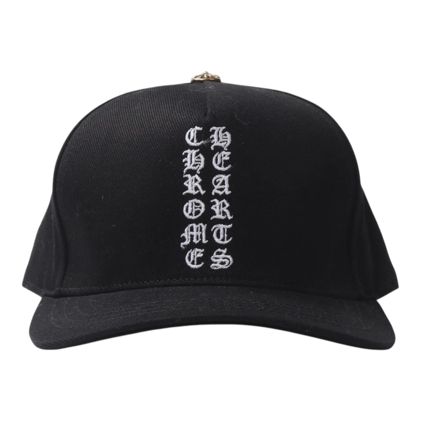 Chrome Hearts Trucker Hat Vertical Logo Black