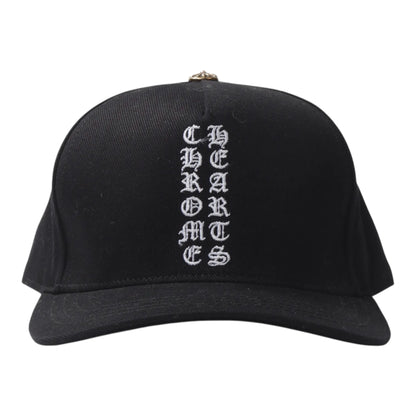 Chrome Hearts Trucker Hat Vertical Logo Black