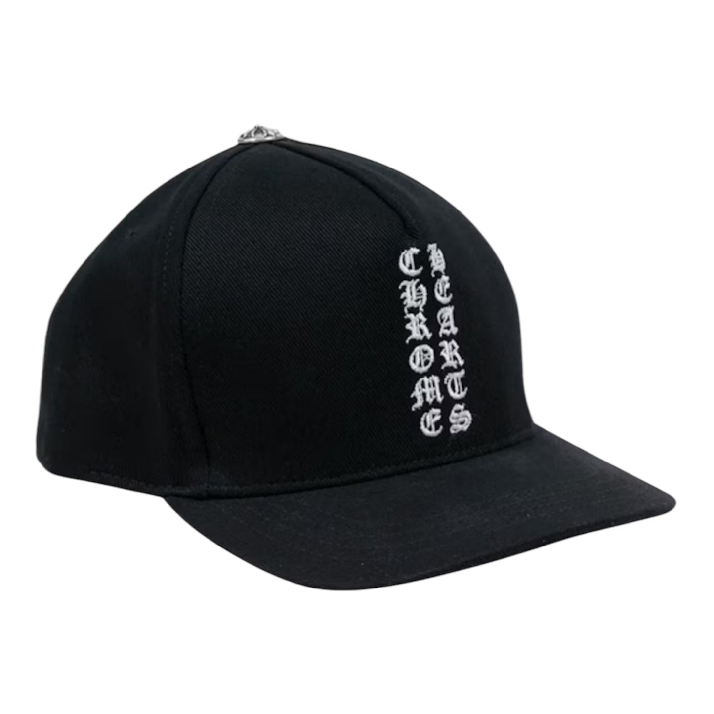Chrome Hearts Trucker Hat Vertical Logo Black